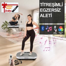 Relaxus Bluetooth LED Işıklı Titreşimli Egzersiz Platformu Kumandalı Ev Fitness Aleti Direnç Lastiği Hediye