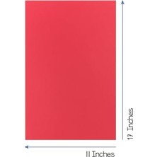 Esplendor Store Kırmızı Parlak Renkli Kart Stoğu - 11X17-İNÇ, 50 Yaprak, 65 LB/176 Gsm, Solmaya Dayanıklı, Asitsiz Renkli Kart Stok Kağıdı