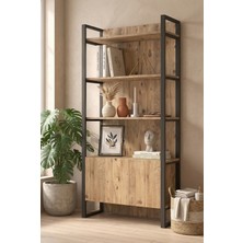 Robin Home Vegas Serisi No 6 Kitaplık Kapaklı Ofis Kitaplığı