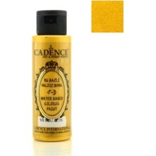 Cadence 109 Simli Altın Yaldız Boya Su Bazlı 70 ml Metalik Dokulu Dekoratif Boya