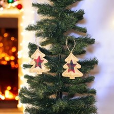 Esplendor Store Asmalı Jüt Yılbaşı Ağaç Süs 10CM 2 Adet