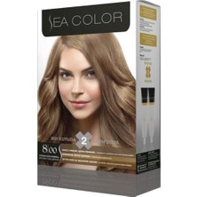 Sea Color Yoğun Açık Kumral Krem Boya 8.00 Amonyaklı Formül ile Saç Rengini Güçlendirir