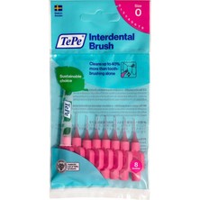Tepe Arayüz Fırçası 0.4 mm Ekstra Yumuşak Pembe 8'li Ergonomik Tasarım ile Kolay Kullanım