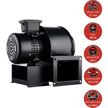 Dündar CM 18.2 2650 D/D 220 230 Volt Monofaze Salyangoz Radyal Fan Aspiratör
