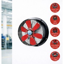 Dündar 50 cm SM 50 1300 D/D 220 230 Volt Monofaze Aksiyal Tip Sanayi Fanı Aspiratör