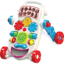 Pilsan Happy İlk Adım Arabam Mavi Renkli 0-24 Ay Erkek Çocuklar için Zeka Oyunlu Araç