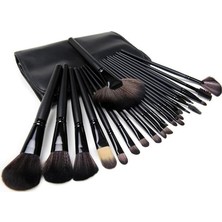 İzla Izla Siyah Profesyonel Makyaj Fırça Seti 24 Parça Çantalı Kullanım Alanı İçin Özel Tasarım
