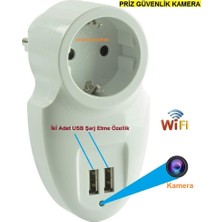 Ucuzcu Market Priz Wifi Ev Güvenlik Kamerası (Dünyanın Heryerinden Canlı Izlenir+Kayıt Yapar)