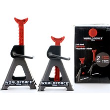 Worldforce 2 Ton 4 Ayaklı Kriko Standı Araba Araç Sehpası 2 Adet Yüksek Kaldırma 275mm-420mm