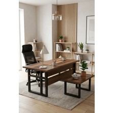 Robin Home Grand Ofis Büro Çalışma Masa 180CM Ofis Sehpası Takımı Barok