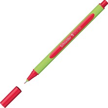 Schneider Fineliner Kırmızı Keçeli Kalem 0,4 mm Ergonomik Tutuş ile Rahat Yazma