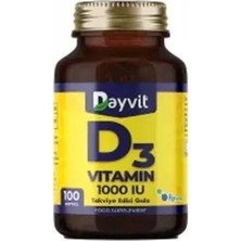 Dayvit Vitamin D3 1000IU 100 Softgel (Yumuşak Kapsül)