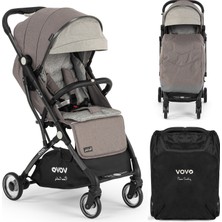 Pierre Cardin Vovo Gri Bebek Arabası Standart Tip Katlanabilir 25 kg Taşıma Kapasitesi
