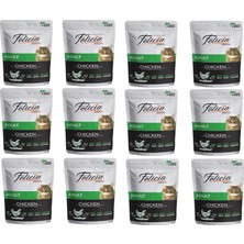 Felicia Tavuklu Kedi Konservesi Tahılsız 85 gr (12 Adet) Ekonomik Beyaz Et İçerir