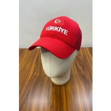 Hamze Türkiye Bayrak Nakışlı Fileli Unisex Beyzbol Cap Şapka