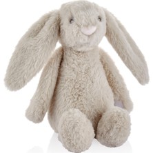 Babyjem 30 cm Uyku Arkadaşım Uyuyan Tavşan Ekru Renkli Yumuşak Peluş Oyuncak Kız Çocuklar İçin