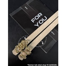 Fiori Birleşik Halka Tokalı Kadın Pantolon Kemeri, Ceket Kemeri, Elbise Kemeri, Gömlek Kemeri