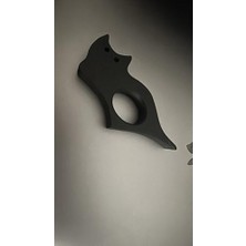 Esplendor Store Dekoratif Plastik Kedi Şekilli Kitap Tutucu, Siyah, 4'lü Set, Kitap Tutacağı, Okuma Aksesuarı