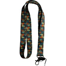 Stormistoretr Etnik Desenli Boyun Askı İpi 42 cm Uzunluk 20 mm Genişlikte Canlı Renklerde