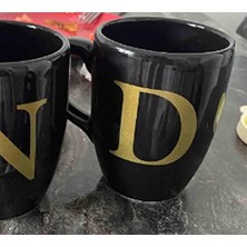 Esplendor Store D Harfli Kahve Kupası, Siyah