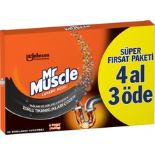 Mr Muscle 200 gr Granül Lavabo Açıcı Yağları ve Kirleri Eriterek Zorlu Tıkanıklıkları Çözer