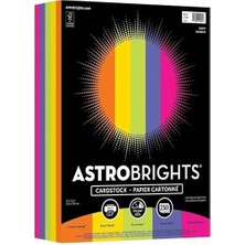 Esplendor Store Kağıt 21004 Renkli Kart Stoğu, 65 Lbs, 8 1/2 x 11, Çeşitli, 250 Yaprak