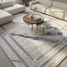 Ceremony Home Saçaklı Modern Gri Oturma Odası Halısı ve Salon Halısı, Halı