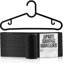 Esplendor Store 20 Adet Dolap Içi Slim Plastik Elbise, Pantolon, Gömlek, Ceket, Etek Askısı