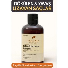 Folixia Güçlendirici,Yavaş Uzayan ve Dökülen Saçlar için Bakım Şampuanı  200 ml