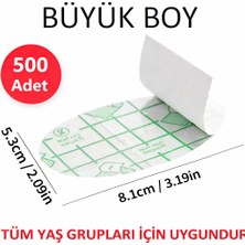 500 Adet Su Geçirmez Yapışkanlı Kulak Koruyucu Tek Kullanımlık Su Geçirmez Bant Yüzme Duş Kuaför Bandı