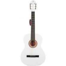 Barcelona Lc 3900 Wh Tam Boy Klasik Gitar Beyaz Renk ile Akustik Performans Sunar