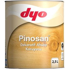 Dyo Pinosan 2,5 Lt Ceviz Renkli Dekoratif Ahşap Koruyucu Boya Mat Yüzeyler İçin