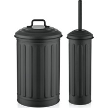 The Mia GLV0644 Siyah 2'li Banyo Seti Modern Stil ve Paslanmaz Özellikli