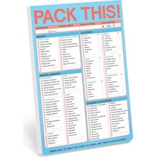 Esplendor Store Pack Pad (Pastel Versiyon) – Paket Listesi ve Seyahat Aksesuarı, 15,2 x 22,9 cm