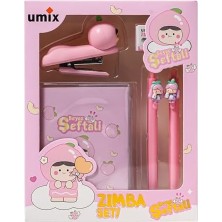 Esplendor Store Beyaz Şeftali Kırtasiye Seti