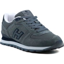 Hammer Jack Erkek Gri 19250 Peru Sneaker Spor Ayakkabı Süet Malzeme ile Rahat Taban
