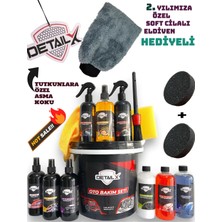 DetailX Oto Yıkama Ve Bakım Seti 15 Parça Lastik Torpido Full Temizlik Seti Premium Detay Fırçası Dahil