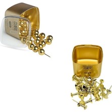 Mas Cubbie Premium Gold Harita Çivisi 2 Çeşit Altın Renkli Şık Tasarım