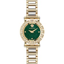 Versace VRSCVE2Q00622  Kadın Kol Saati 30 mm Altın Renkli Çelik Kasa 3 ATM Suya Dayanıklı Klasik Tasarım
