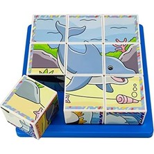 Esplendor Store Deniz Hayvanları 3D Puzzle - 9 Küp 6 Yapboz