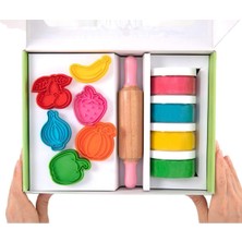 Esplendor Store Doğal Oyun Hamurları Premıum Kutu Set - Meyveler ve Sebzeler