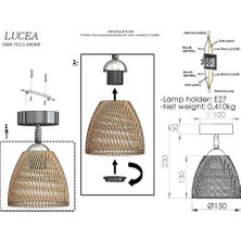 Esplendor Store Vada Tekli Siyah Plafonyer