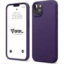 Esplendor Store Kılıf Ince Sıvı Silikon 3 Katmanlı Tam Kaplamalı Yumuşak Jel Kauçuk Kılıf Kapak, Mor (15 Plus 25)