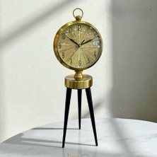 Deco Vien Retro Altın Yansıma Dekoratif Masa Saati