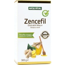 Aksu Vital 300 gr Zencefil Ekstraktlı Macun Okaliptus İlaveli Helal ve Doğal İçerik