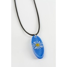 İlk El Grup Ieg™ Papatya Oval Epoksi Kolye