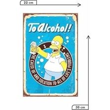 Esplendor Store Kuşe Kağıt Duvar Posteri Simpsonlar Retro DRTR0039