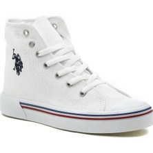 U.S. Polo Assn. Penelope High 2fx Beyaz Unisex Boğazlı Sneaker Ayakkabı