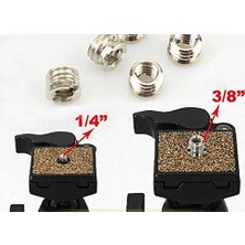 Esplendor Store 1/4 Inç Vidasını 3/8 Inçe Dönüştürücü Vida Adaptörü