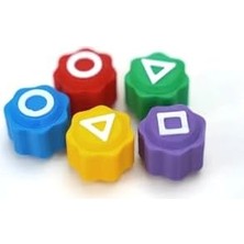 Esplendor Store Squid Geleneksel Kore Gonggi Oyun Seti, 5 Renkli Taş, Kutulu Game